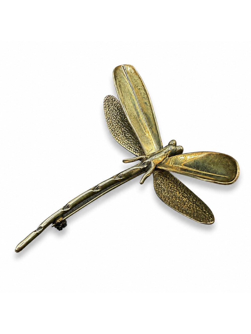 Vintage TAXCO Mexico TM-40 925 Sterling Silver Large Dragonfly Brooch Pin 12.71g